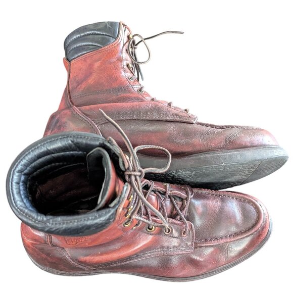 Red Wing Vintage Cherry Brown Leather Lace Up Men\'s Work Boots - Size 10.5 main image 11